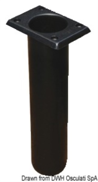 Osculati 41.164.01 Portacanne Polipr. Quadrato Uv Stab. Nero 230 Mm portacanne e accessori