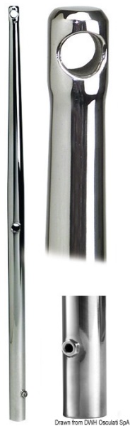 Osculati 41.176.11 Candeliere Inox 625 Mm candelieri e basette