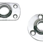Osculati 41.258.22 Base Pulpito Rettangolare 60° 22 Mm basi e raccordi pulpito in acciaio inox