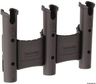 Osculati 41.314.30 Rodstow Triple With Caddy Black portacanna da parete verticale rod stow railblaza