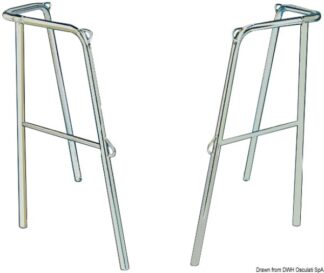 Osculati 41.671.01 Pulpito Poppa Inox 40X43x60 Cm 2 Parti pulpiti in acciaio inox