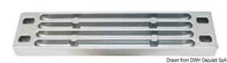 Osculati 43.254.05 Anodo Alluminio Barra Cavalletto Yamaha anodi per motori yamahamariner