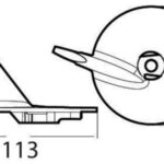 Osculati 43.272.87 Pinna 70 Hp 4T Zinco anodi per motori suzuki