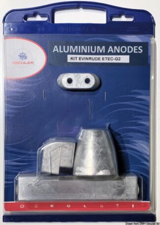 Osculati 43.317.41 Kit Omc Etec-G2 In Alluminio anodi per motori omc johnson evinrude