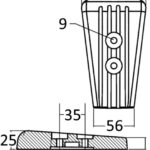 Osculati 43.554.21 Anodo Magnesio Piede Volvo Sx/Dps anodi per motori volvo