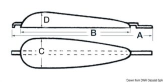 Osculati 43.911.00 Anodo Da Saldare 5000 G Zinco anodi