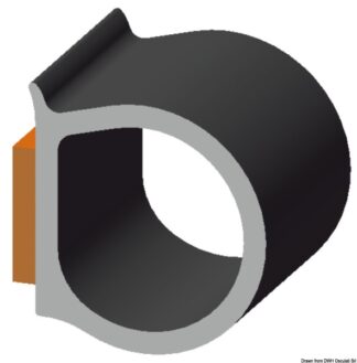 Osculati 44.490.01 Profilo Autoadesivo 11,4 X 10,3 Mm profili guarnizioni e canaline