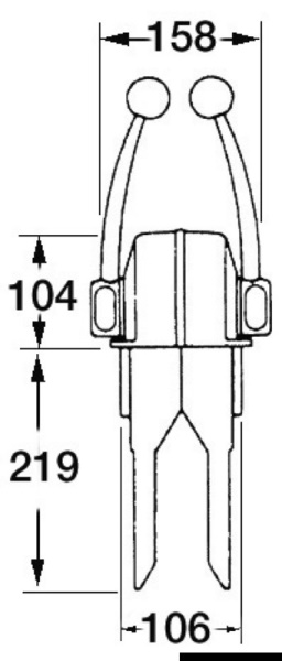 Osculati 45.104.00 Monoleva Uflex Bimotore scatole di comando