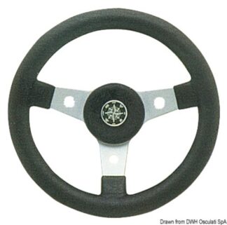 Osculati 45.158.10 Volante Delfino Nero 310 Mm volanti e timoni