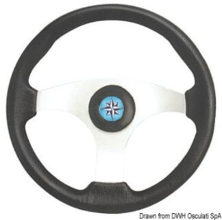 Osculati 45.163.03 Volante Technic Nero/Argento volanti e timoni