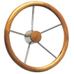 Osculati 45.165.02 Timone Inox E Legno 400 Mm volanti e timoni