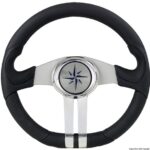 Osculati 45.158.30 Volante Nero Razze Argento/Cromo volanti e timoni