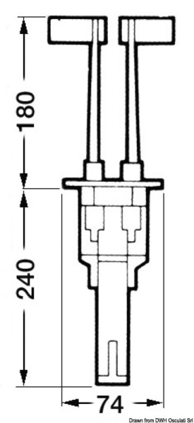 Osculati 45.350.02-B59sx Scatola B59sx scatole di comando