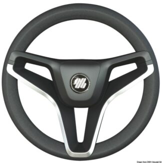 Osculati 45.388.01 Volante Portofino Nero 350Mm Razze Profilo Oro volanti ultraflex