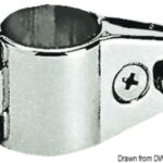 Osculati 46.185.22 Supporto Apribile Per Tendalini accessori per tendalini in acciaio inox aisi 316