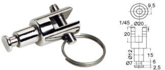 Osculati 46.662.00 Forcella Per Portascalmi accessori per tendalini in acciaio inox aisi 316