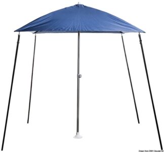 Osculati 46.891.02 Ombrellone "Parasol" Pieghevole Per Barca Blu Navy tendalini e copertura