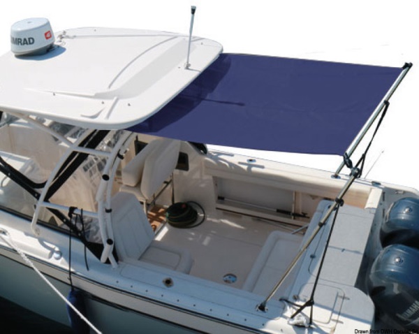 Osculati 46.907.05 Tendalino Estensione T-Top 260/200/170 Cm tendalino con bracci telescopici per t top tettucci rigidi tetti flying bridge