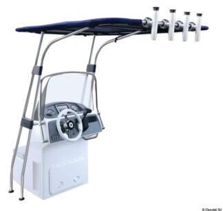 Osculati 48.194.11 T-Top In Lega Leggera 1700X1200x2010 Mm Blu t top in alluminio anodizzato