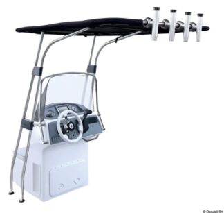 Osculati 48.194.21 T-Top In Lega Leggera 1700X1200x2010 Mm Nero t top in alluminio anodizzato