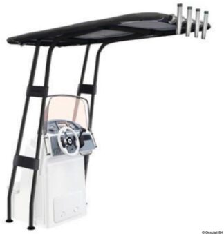 Osculati 48.195.55 T-Top Professionale 2000X1600 Nero Con Telo Nero t top professionale in alluminio