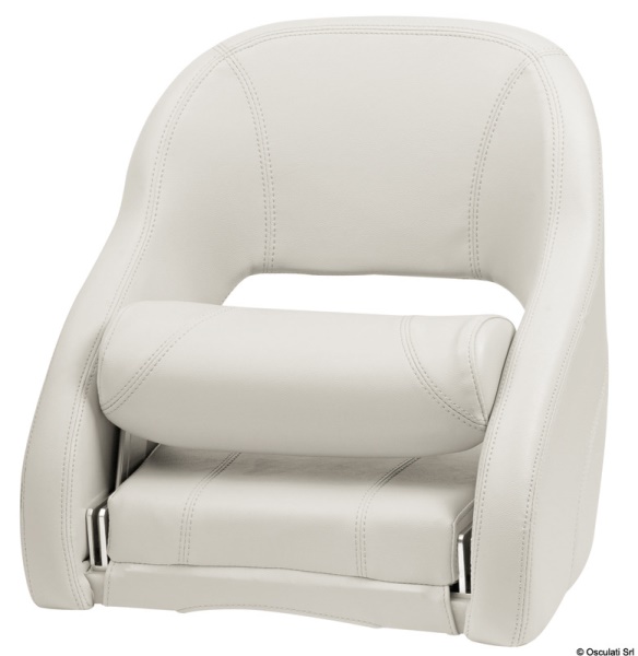 Osculati 48.410.07 Sedile Anatomico Imbottito Con Flip Up H52r Bianco scocche sedili