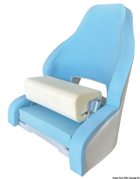 Osculati 48.410.21 Sedile Anatomico Con Flip Up Rm52 Da Rivestire scocche sedili