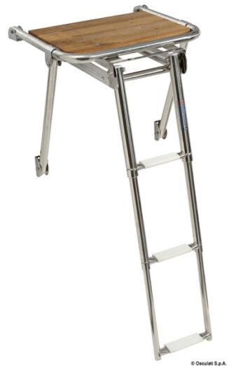 Osculati 48.419.50 Plancetta Tl 39 X 45 Cm Con Scaletta plancette di poppa e prua