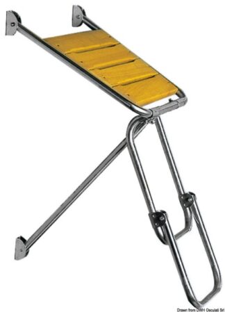 Osculati 48.420.06 Plancetta Con Scaletta 45 X 45 Cm plancette di poppa e prua