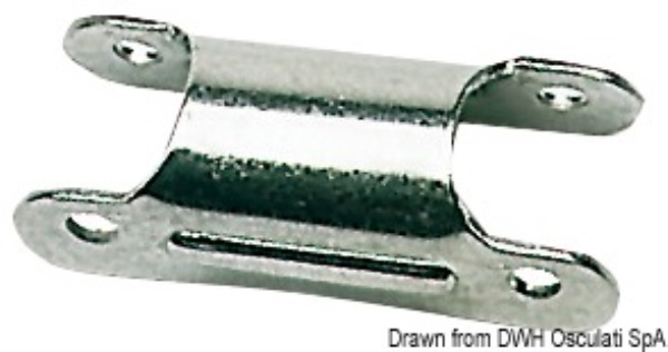 Osculati 48.420.60 Cerniera Scalette Per Tubi 22 Mm plancette di poppa e prua