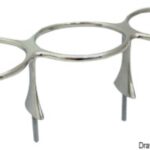 Osculati 48.429.03 Portabicchieri Inox Triplo Con Prigionieri portabicchieri e portalattine