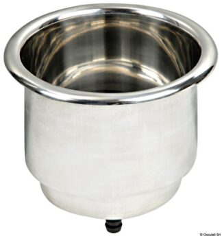 Osculati 48.430.71 Portabicchieri Inox Xl Con Drenaggio Senza Logo Different Drain Plug portabicchieri in acciaio inox delux