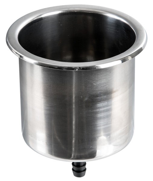 Osculati 48.430.20 Porta Bicchieri Large Inox Con Drenaggio portabicchieri e portalattine