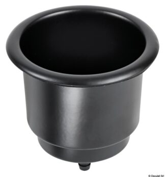 Osculati 48.430.81 Portabicchieri Inox Nero Op. Con Drenaggio Logo portabicchieri in acciaio inox delux