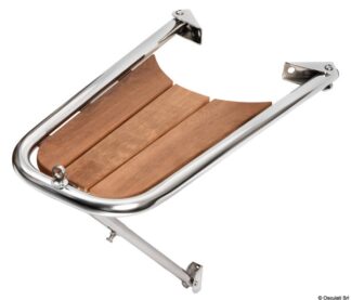 Osculati 48.471.01 Delfiniera Inox/Teak Semplice plancette di poppa e prua