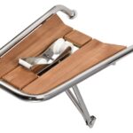 Osculati 48.471.04 Delfiniera Inox/Teak Con Musone plancette di poppa e prua