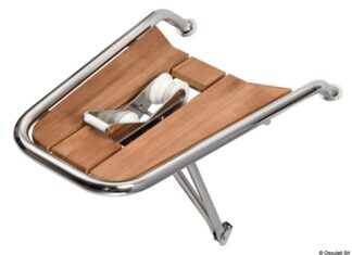 Osculati 48.471.04 Delfiniera Inox/Teak Con Musone plancette di poppa e prua