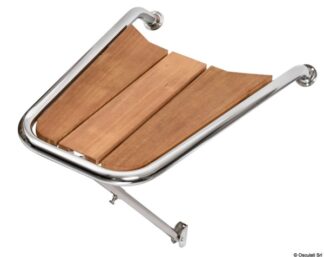 Osculati 48.471.05 Delfiniera Inox/Teak Aisi 316 plancette di poppa e prua