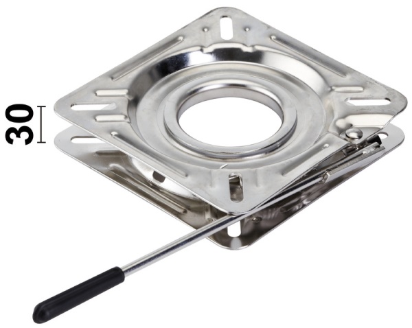 Osculati 48.648.03 Base Girevole Inox Frizionata Con Blocco 172X172 Mm supporti sedili e slitte