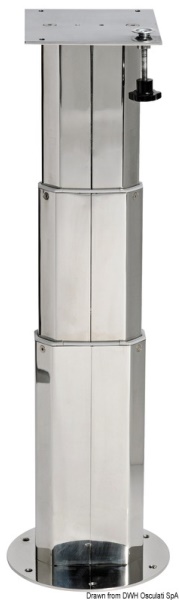 Osculati 48.730.01 Gamba Telescopica In Acciaio Inox Per Tavolo gambe e supporti tavolo