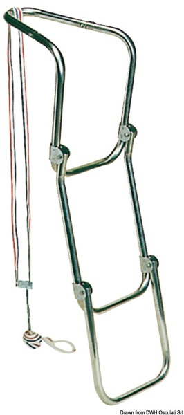 Osculati 49.528.03 Scaletta Pieghevole 3 Gradini scalette amovibili