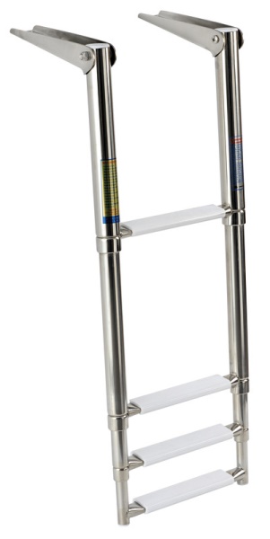 Osculati 49.541.04 Scaletta Inox Telescopica 4 Gradini scalette pieghevoli e telescopiche