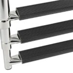 Osculati 49.540.05 Scaletta Inox Telescopica Larga 5 Gradini scalette pieghevoli e telescopiche