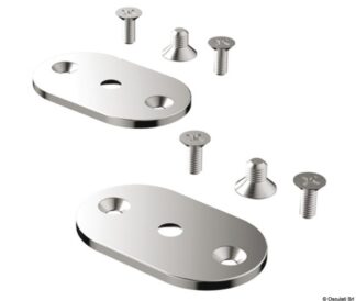 Osculati 49.570.90 Kit 2 Piastre + Viti Per Maniglie Di Risalita maniglie di risalita a sezione ovale