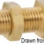 Osculati 50.013.40 Raccordo Passaparatia Dritto accessori gok per impianti a gas