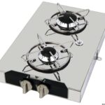 Osculati 50.103.49 Fornello 2 Fuochi 290 X 440 Mm piano cottura esterni in acciaio inox