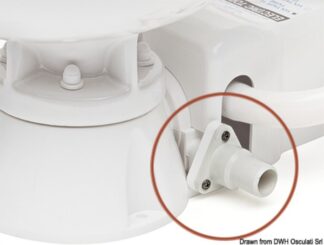 Osculati 50.209.14 Raccordo Di Uscita Dritto 25 Mm + Valvola Non Ritorno wc toilette ed accessori