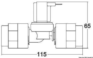 Osculati 50.226.66 Elettrovalvola Tecma Plastica 24 V wc elettrici tecma