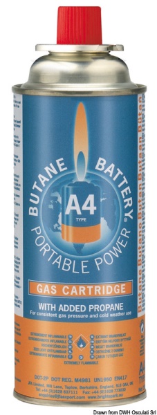 Osculati 50.275.06 Cartuccia Ricambio A4 Per Fornello Portatile piani cottura