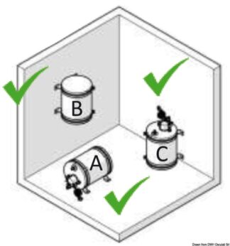 Osculati 50.389.50 Boat Boiler Inox 22 L scaldabagni ed accessori